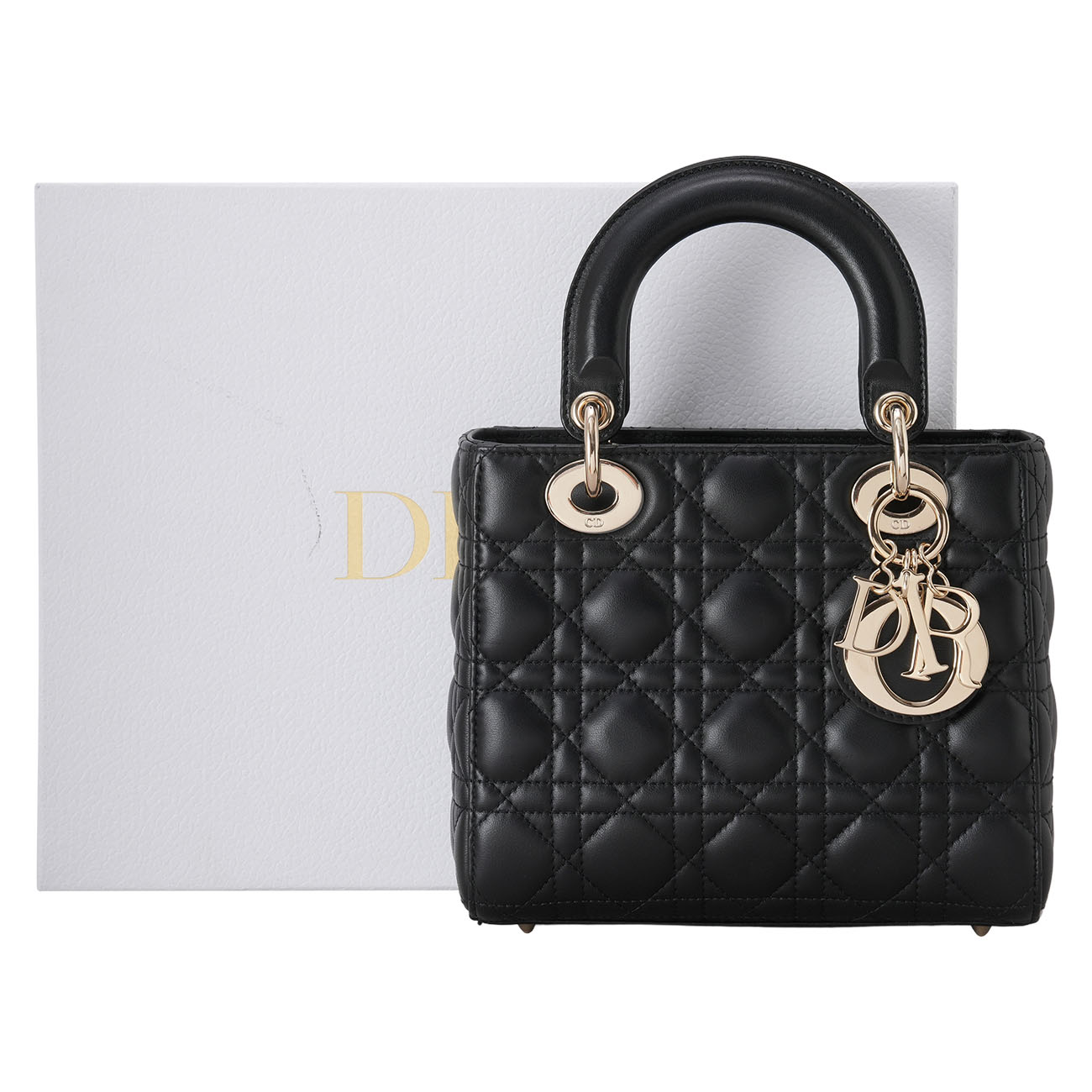 CHRISTIAN DIOR(USED)디올 레이디디올 스몰 블랙